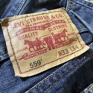 Levi’s 559 Jeans Men’s 33x34 Blue Relaxed Straight Fit Denim Classic